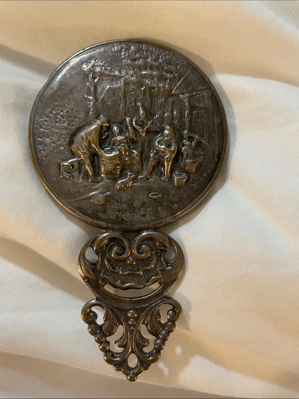 Hans Jensen, silversmith Denmark pocket mirror